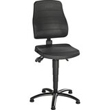 eurokraft pro Vrtljiv delovni stol, PU-pena, s talnimi drsniki | Shoptok.si