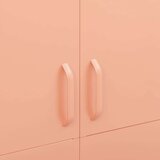 vidaXL Garderobna omara roza 90x50x180 cm jeklo | Shoptok.si