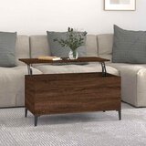  Stolić za kavu boja hrasta 90 x 44,5 x 45 cm konstruirano drvo | shoptok.hr
