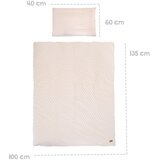 Roba Bež dječja posteljina za dječji krevetić od mješavine pamuka 100x135 cm Frosty Almond – | shoptok.hr