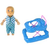  Lutka za igru sa bebama u hodalici i haljinom s točkicama - 30 cm | shoptok.hr