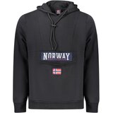 Norway 1963 Muška Crna Majica s Kapuljačom na Patentni Zatvarač | shoptok.hr