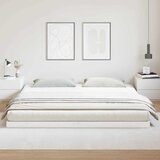  Krevet s daskama Bijelo 200 x 220 cm Čvrsto borovo drvo | shoptok.hr