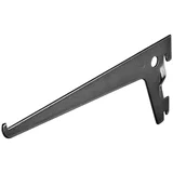 Regalni nosilec (Dolžina: 20 cm, Nosilnost: 55 kg, Črna)