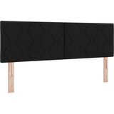  LED glava kreveta Crna 160 cm tkanina | shoptok.hr