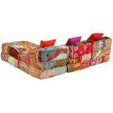  Modularni tabure za 3 osobe od tkanine s patchworkom | shoptok.hr