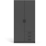 Tvilum crni ormar Sprint, 98,5 x 200 cm Cijene