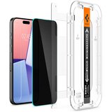 Spigen GLAS.tR EZ Fit Privacy zasebnostno zaščitno steklo za telefon iPhone 15 Pro (2 Pack) z aplikatorjem | Shoptok.si