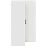vidaXL Stenska kuhinjska omarica Visok sijaj bela 57 x 57 x 100 cm | Shoptok.si