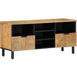 vidaXL TV omarica rjava 100x33x46 cm masivni les Mango Cene