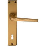 VOVKO Kljuka za vrata s ščitom Vovko (ščit 90 mm, F4, ključ, aluminij)