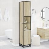 Maison Chic Kopalniška omarica - Kopalniški kabinet sonoma hrast 35x37,5x188,5 cm inž. les, (21794820) | Shoptok.si