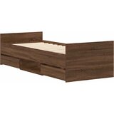  Okvir kreveta s uzglavljem i podnožjem boja hrasta 75 x 190 cm | shoptok.hr