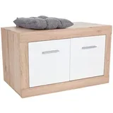 GARDEROBNA KLOP bela, barve hrasta