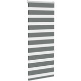 vidaXL zebra senčilo temno sivo 60x150 cm tkanina širina 55,9 cm | Shoptok.si