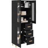  Highboard Crni hrast 69,5 x 34 x 180 cm Konstruirano drvo | shoptok.hr