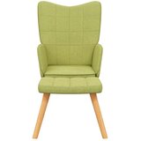  Stolica za opuštanje s osloncem za noge zelena od tkanine | shoptok.hr