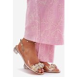 S. BARSKI Transparent Sandals On Low Heel With Decoration D&A | Shoptok.si