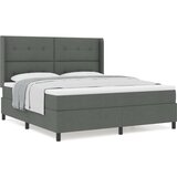  Postelja z vzmetnico Temno siva 180x200 cm Tkanina, (22050373) | Shoptok.si
