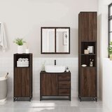 vidaXL 4-dijelni set kupaonskog namještaja boja smeđeg hrasta drveni | shoptok.hr