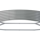  Visoka greda iz prašno premazanega jekla 523x140x36 cm zelena, (20707356) | Shoptok.si