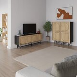Marckeric Črna omarica v hrastovem dekorju 100x118 cm Giana – | Shoptok.si