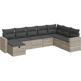  8-dijelni set vrtnih sofa od poliratana s jastucima svjetlosivi | shoptok.hr