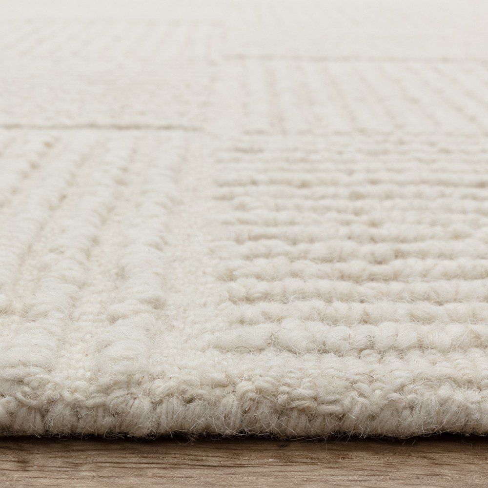 Asiatic Carpets Ručno rađen vunen tepih boje slonovače 120x170 cm Zennith Grid – | shoptok.hr