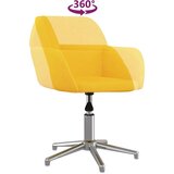  Okretna uredska stolica od tkanine svjetložuta | shoptok.hr