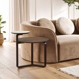 Premier Housewares Smeđi okrugao stolić za kavu od masivnog eukaliptusa 55x67 cm Imperia – | shoptok.hr