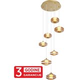 Mitea Lighting Visilica staro zlato ECLIPTICA MAP9451-7 7x5W 3000K + amber LED 3Y | Eponuda.com