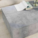  Klubska miza Betonsko siva 95 x 55 x 31 cm Konstruiran les, (5000121398) | Shoptok.si