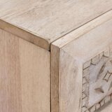 vidaXL Noćni ormarić s ladicama Bež 50 x 33 x 60 cm masivno drvo manga | shoptok.hr