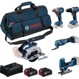 Bosch Akumulatorski set GSR 18V-65 + GDX 18V-285 + GKS 18V-57-2 + GOP 18V-34 + GST 18V-125 S + 2 x 5,0Ah + torba 0615A500BV | Eponuda.com