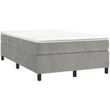 Maison Chic Box spring postelja - Vzmetna postelja z vzmetnico svetlo siv 120x190 cm žamet SL22645, (21891935) | Shoptok.si