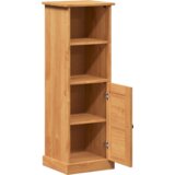 vidaXL Kopalniška omarica medeno rjava 37 x 34 x 110 cm Trdna borovina | Shoptok.si
