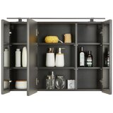 Premium Living Omara Z Ogledalom Timber, Temno Siva, Led | Shoptok.si