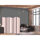  Paravan - Pink Blossoming - Flowers in Warm Colors on a White Background | shoptok.hr