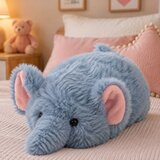  Plush Elephant Mascot Cuddly Toy Soft Small Gray 18 cm | shoptok.hr