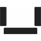  Set TV komoda 3 kom. Crna | Shoptok.si