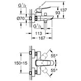 Grohe miješalica za kadu dice slm | shoptok.hr