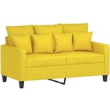  2-dijelni set sofa s jastucima svjetložuti od tkanine | shoptok.hr