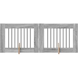  Vrata za pse s postoljem 2 pcs Siva sonoma 80 x 60 cm | Eponuda.com