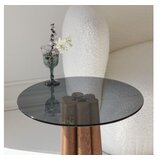 Hanah home sto za dnevnu sobu thales walnut dark grey