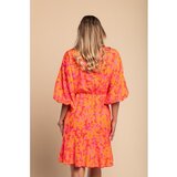 Fenzy Elegantna Mini Obleka S Potiskom Toretta, Fuksija | Shoptok.si