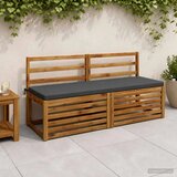  Jastučići za klupe - 2 dijela SOEST 2 kom. 100% poliester - Antracit 150 x 50 x 5 cm Poliester | shoptok.hr