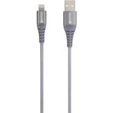 Skross USB kabel USB 2.0 USB-A vtič 1.20 m siva okrogel\, prilagodljiv\, polimerna prevleka SKCA0011A-MFI120CN, (20417235) | Shoptok.si