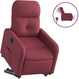  Električni naslonjač na podizanje od tkanine boja vina | shoptok.hr
