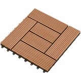  WPC Pločice za brodski pod s okomitim uzorkom 30 x 30 cm 11 komada | shoptok.hr