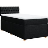  Box spring krevet s madracem crni 80 x 200 cm od tkanine | shoptok.hr